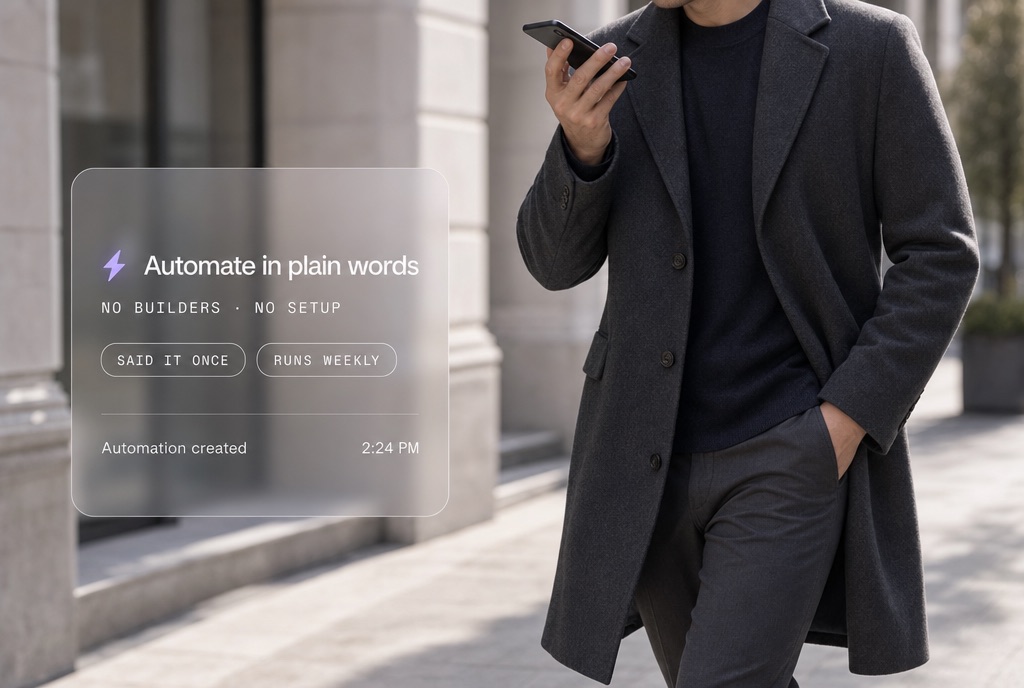 Automate in plain words