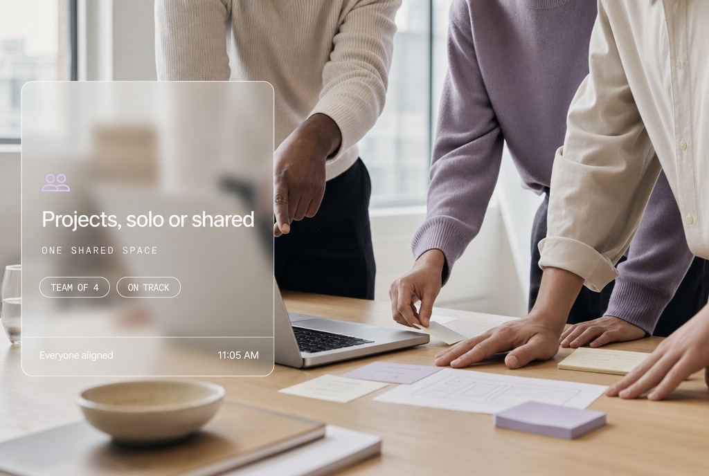 Projects, solo or shared