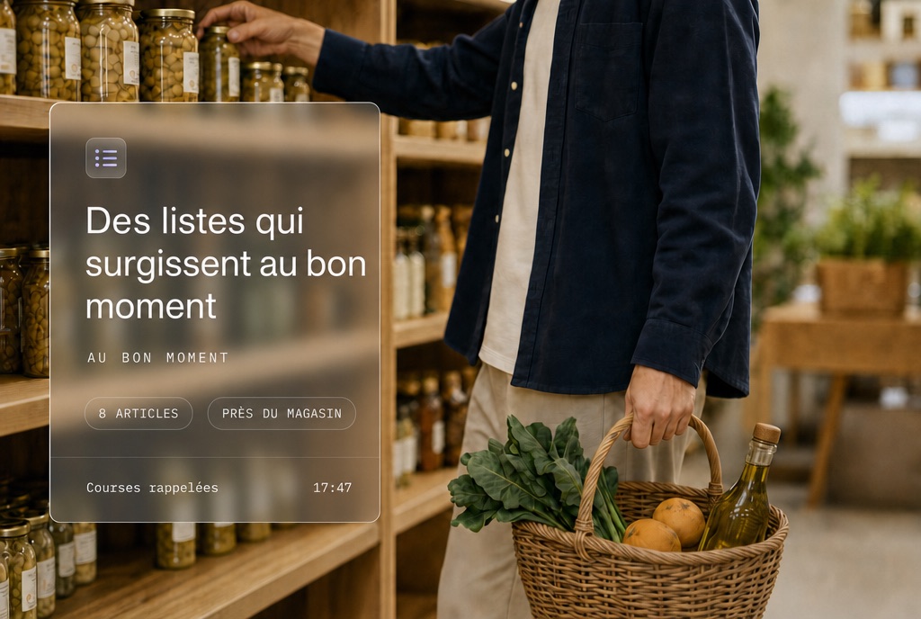 Des listes qui s'organisent toutes seules
